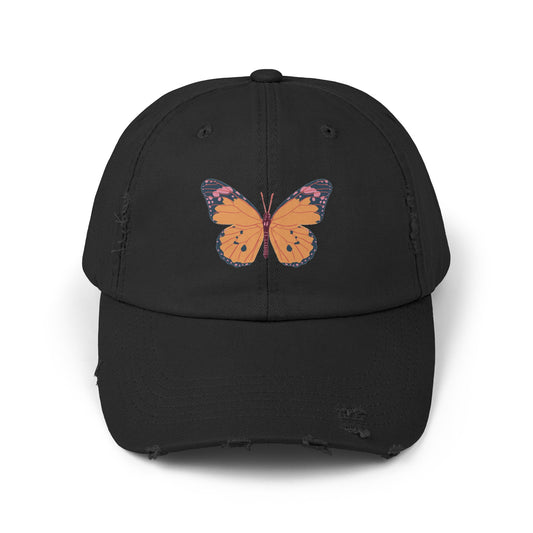Butterfly Distressed Cap