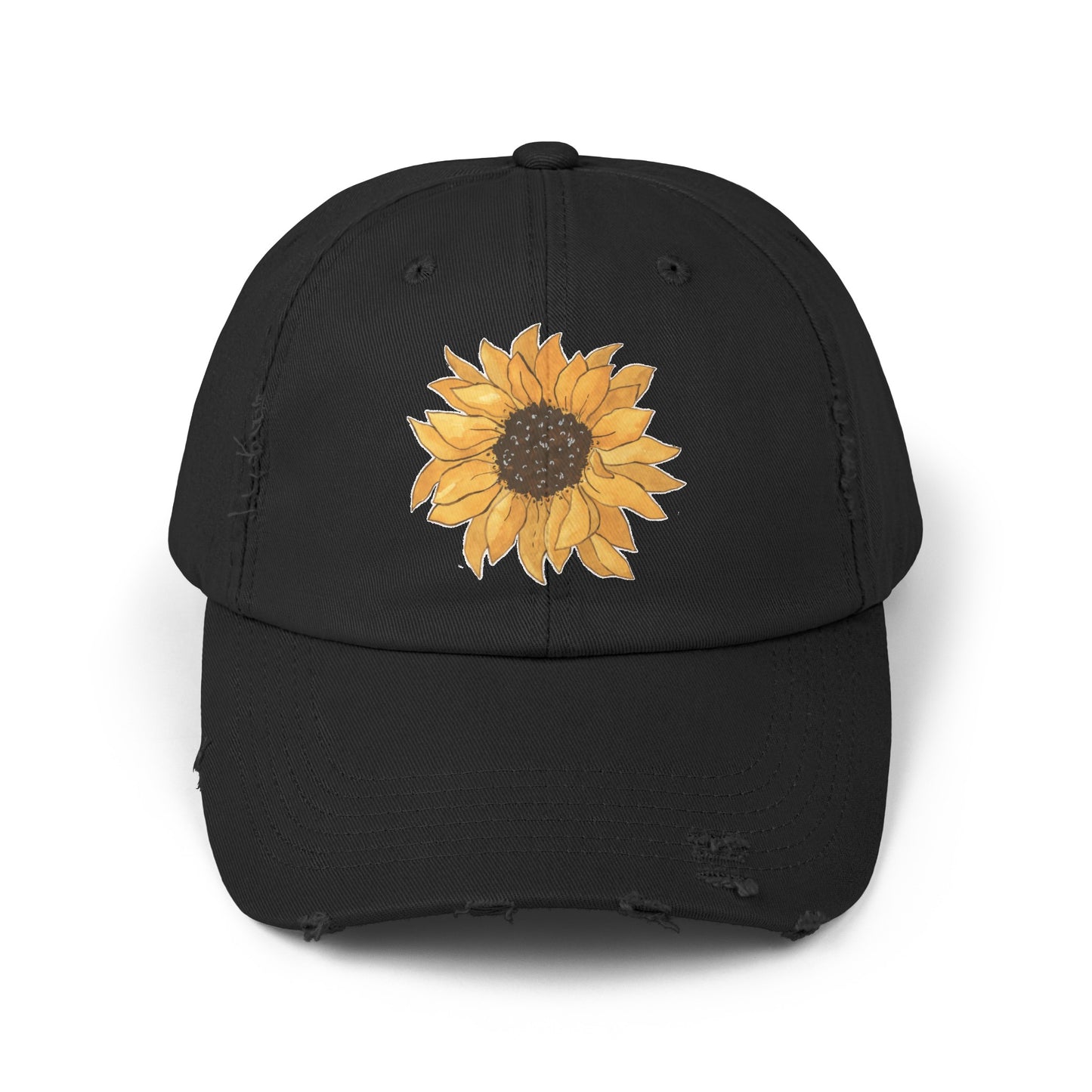 Sunflower Distressed Cap